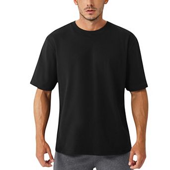 Men's Oversized Fit Short Sleeve T-Shirt with Drop Shoulders and Relaxed Silhouette