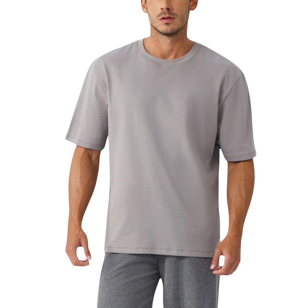 Men's Oversized Fit Short Sleeve T-Shirt with Drop Shoulders and