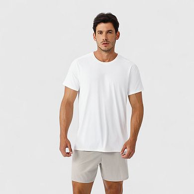 Men's Moisture-Wicking Short Sleeve T-Shirt with Soft Lightweight Fabric and Athletic Fit