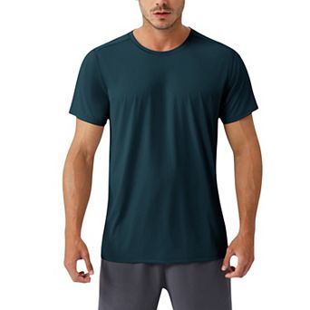 Men's Moisture-Wicking Short Sleeve T-Shirt with Soft Lightweight Fabric and Athletic Fit