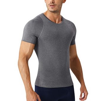 Men's Fitted Short Sleeve Performance T-Shirt with Stretch Fabric and Moisture-Wicking Comfort