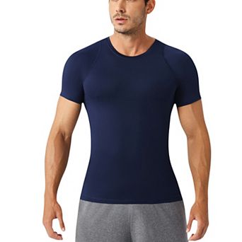 Men's Fitted Short Sleeve Performance T-Shirt with Stretch Fabric and Moisture-Wicking Comfort