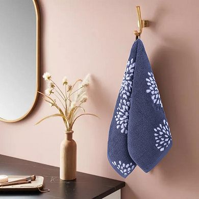 4Pcs Floral Pattern Pure Cotton Hand Towels, Absorbent Soft Decorative Hand Towel 14"x30"&13"x29"