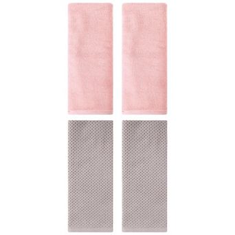 4 pc Cotton Hand Towel Set, Solid Soft Hand Towels for Bathroom, Hotel and Spa 13"x30"