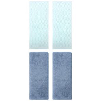 4 pc Cotton Hand Towel Set, Solid Soft Hand Towels for Bathroom, Hotel and Spa 13"x30"