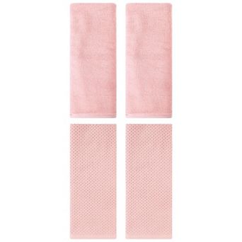 4 pc Cotton Hand Towel Set, Solid Soft Hand Towels for Bathroom, Hotel and Spa 13"x30"