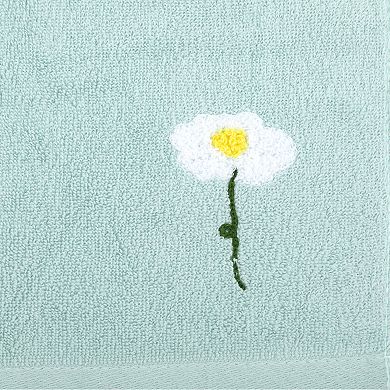 4Pcs Floral Pattern Cotton Hand Towels, Soft Absorbent Towel Set for Bathroom 13"x30"