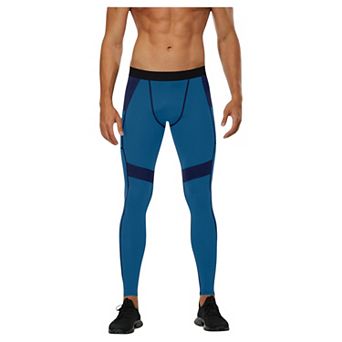 Men's Compression Leggings with Wide Waistband and Side Pocket for Training and Performance