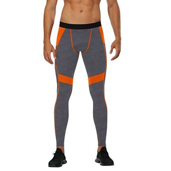 Men's Compression Leggings with Wide Waistband and Side Pocket for Training and Performance