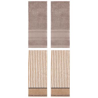 4 pc Bathroom Hand Towels, Soft Absorbent Hand Towel Set for Bathroom, Hand, Face 13"x29"