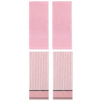 4 pc Bathroom Hand Towels, Soft Absorbent Hand Towel Set for Bathroom, Hand, Face 13"x29"