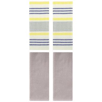 4 pc Cotton Hand Towel Set, Waffle Soft Hand Towels for Home Decor, Hotel and Spa 13"x30"&13"x29"