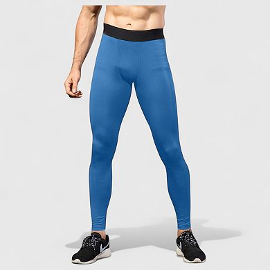 Men's Performance Leggings with Contoured Support Pouch and Seamless Fit for Training and Recovery