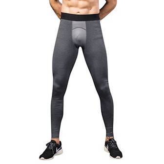 Men's Performance Leggings with Contoured Support Pouch and Seamless Fit for Training and Recovery