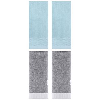 4 pc Hand Towels Set, Cotton Comfortable Hand Towels for Bathroom, Kitchen 14"x30"&13"x29"