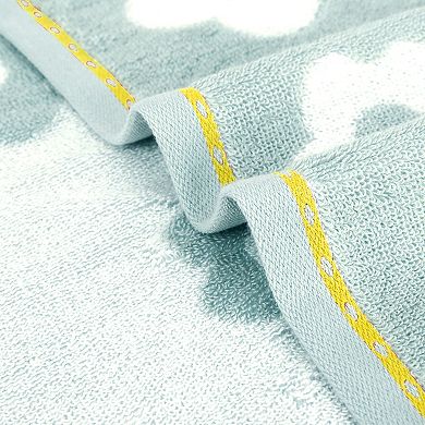 4Pcs Cute Floral Pattern Hand Towel Set, Cotton Soft Absorbent Towels 14"x30"&15"x30"