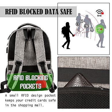 OPACK Travel Laptop Backpack with USB Charging and Anti-Theft Design