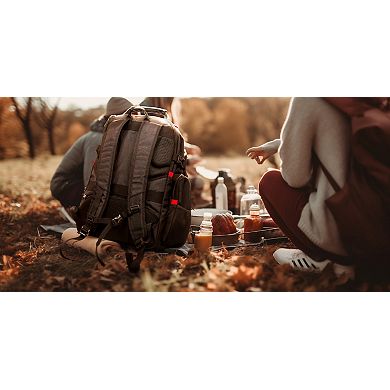 Opack Unisex Adult Adjustable Polyester Laptop Backpack Black