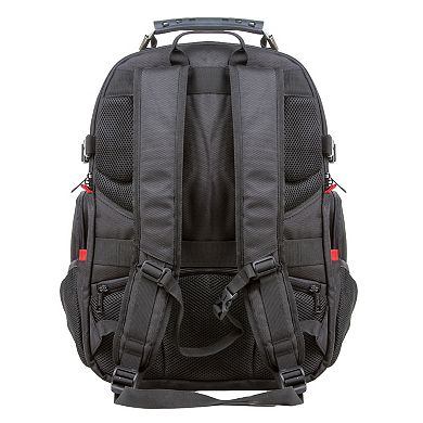 Opack Unisex Adult Adjustable Polyester Laptop Backpack Black