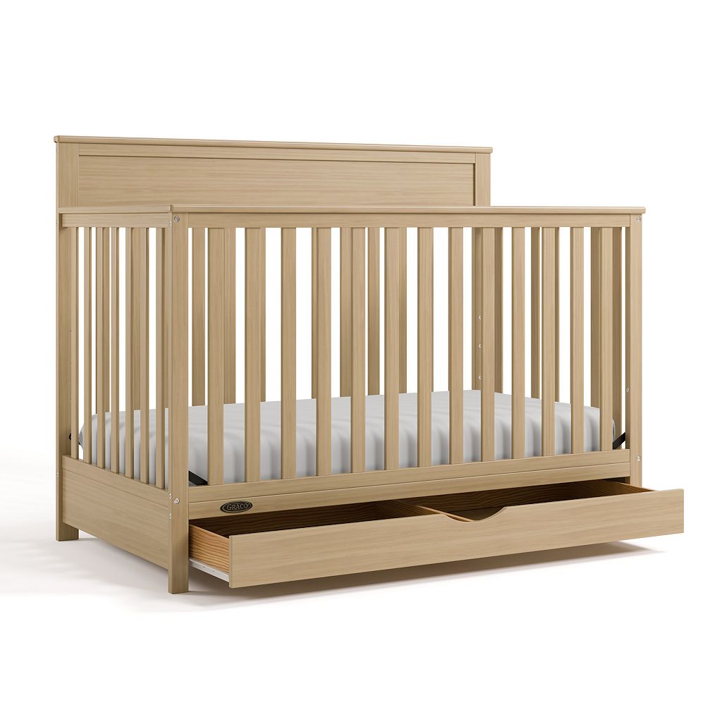 Graco Shiloh 5-in-1 Convertible Crib with Drawer - Driftwood