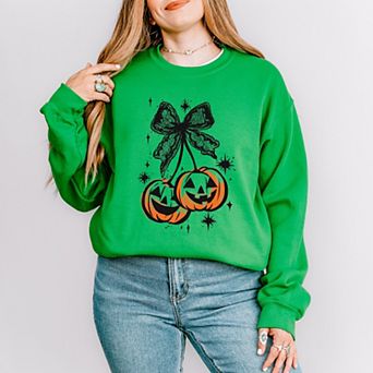Coquette Pumpkin Cherries - Womens Sweatshirt