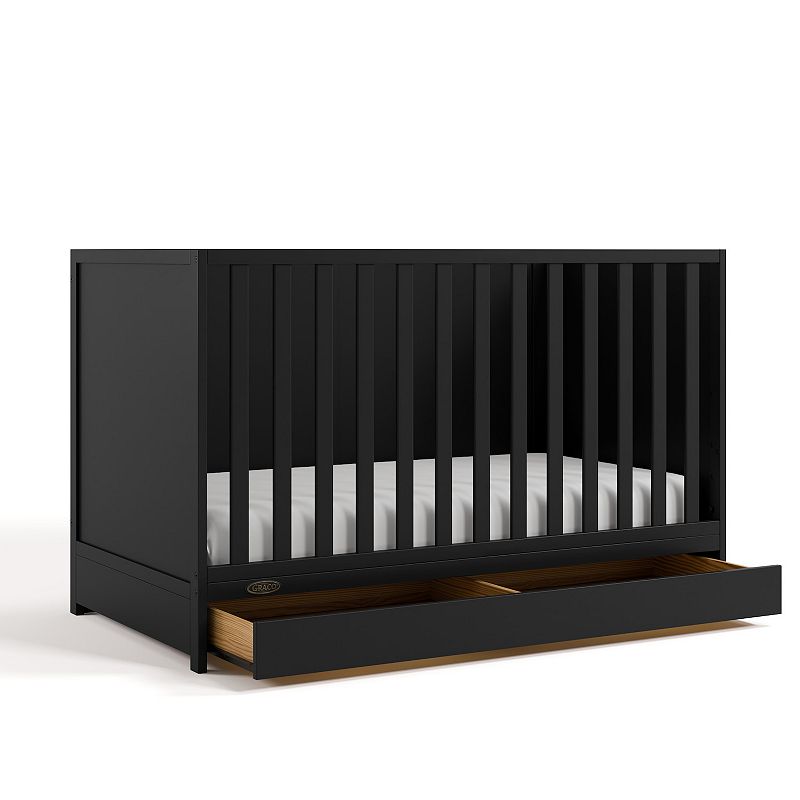 Graco® Theo 3-in-1 Convertible Crib with Drawer, Black
