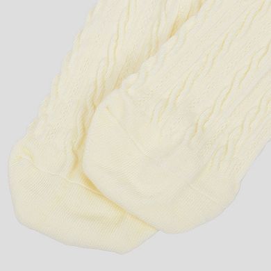 Women's Classic Crew Socks Cable-Knit Cotton for Casual Stability and Comfort 2 Pairs