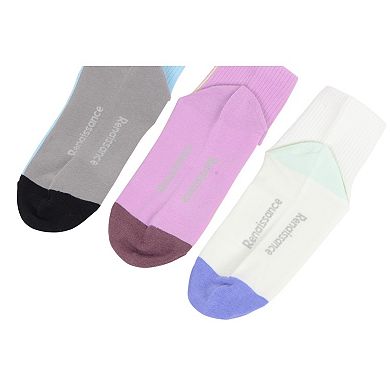 Renaissance Women Ankle Socks Set Featuring Colorblock, Cartoon Characters and Butterfly Prints