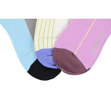 Renaissance Women Ankle Socks Set Featuring Colorblock, Cartoon Characters and Butterfly Prints