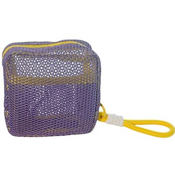 Women's Mesh Cosmetic Bag with Wrist Strap-Small Travel Organizer Pouch