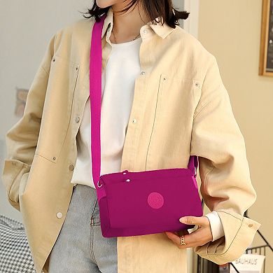 Women's Lightweight Nylon Crossbody Bag-Compact Travel Shoulder Purse