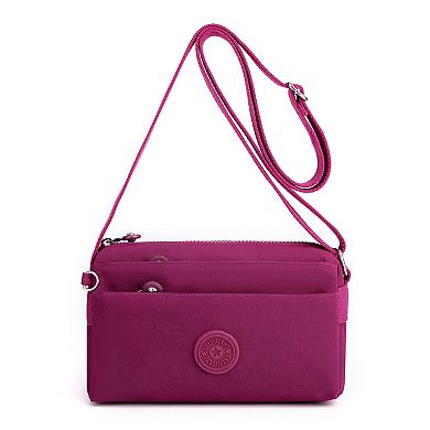 Women's Lightweight Nylon Crossbody Bag-Compact Travel Shoulder Purse