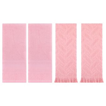 Cotton Hand Towel Set of 4, Soft Absorbent Hand Towels for Bathroom, Hand, Face 13"x29"