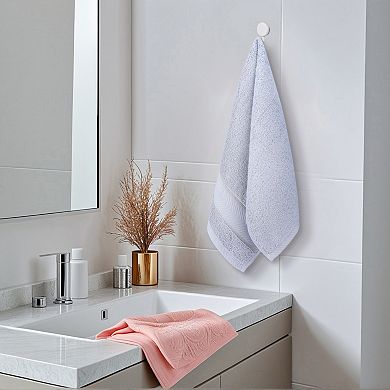 Hand Towels Set of 4 for Bathroom, Cotton Soft Absorbent Bathroom Decorative Towels 14"x30"