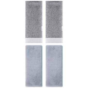 4 pc Solid Hand Towels, Soft and Absorbent Decorative Hand Towel Set for Bathroom 13"x30"&13"x29"