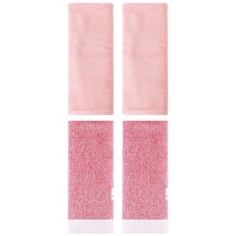 4 pc Solid Hand Towels, Soft and Absorbent Decorative Hand Towel Set for Bathroom 13"x30"&13"x29"