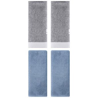 4 pc Solid Hand Towels, Soft and Absorbent Decorative Hand Towel Set for Bathroom 13"x30"&13"x29"