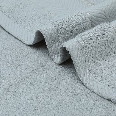 Striped Hand Towels Set of 4, Cotton Soft Absorbent Bathroom Decorative Towel 14"x30"&13"x29"