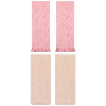 Cotton Hand Towels for Bathroom Set of 4, Soft and Absorbent Hand Towels 13"x29"