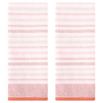 4 pc Striped Pattern Hand Towels, Soft Absorbent Hand Towel Bathroom Towels 13"x27"&15"x35"