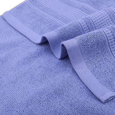 Waffle Cotton Hand Towel Set of 4, Solid Soft Absorbent Hand Towels for Bathroom, Hand, Face 13"x29"