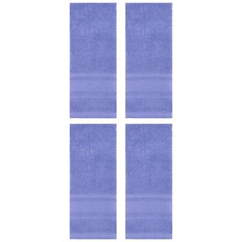 Waffle Cotton Hand Towel Set of 4, Solid Soft Absorbent Hand Towels for Bathroom, Hand, Face 13"x29"