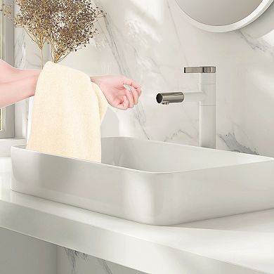 4Pcs Striped Pattern Hand Towels Set, Comfort and Quick Drying Towel for Bathroom, Gym 14"x30"