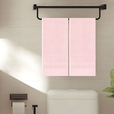 4Pcs Striped Pattern Hand Towels Set, Comfort and Quick Drying Towel for Bathroom 14"x30"