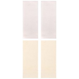 4 pc Striped Pattern Hand Towels Set, Comfort and Quick Drying Towel for Bathroom 14"x30"