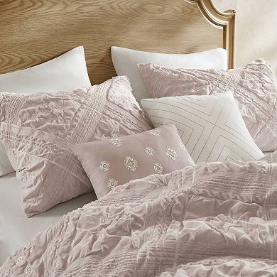 Madison Park Vera 5-pc. Sculpted Jacquard Comforter Set with Coordinating Throw Pillows