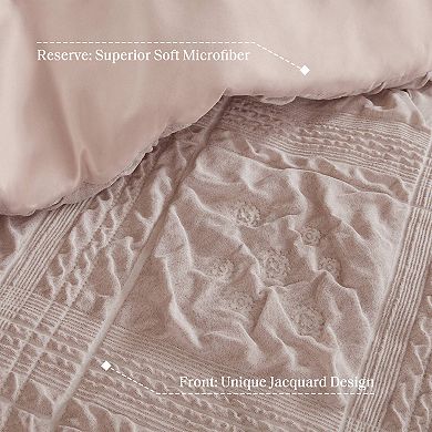 Madison Park Vera 5-pc. Sculpted Jacquard Comforter Set with Coordinating Throw Pillows