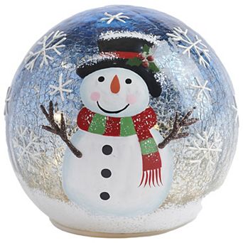 Studio 66 Mini Snowman LED Orb Table Decor
