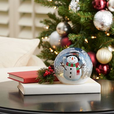 Studio 66 Mini Snowman LED Orb Table Decor
