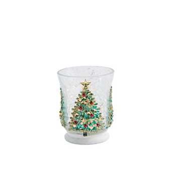 Studio 66 Glacier Forest LED Votive Candle Holder Table Decor
